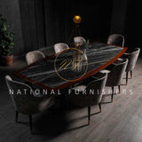 Milano Dining Table Set With 8 Chairs.